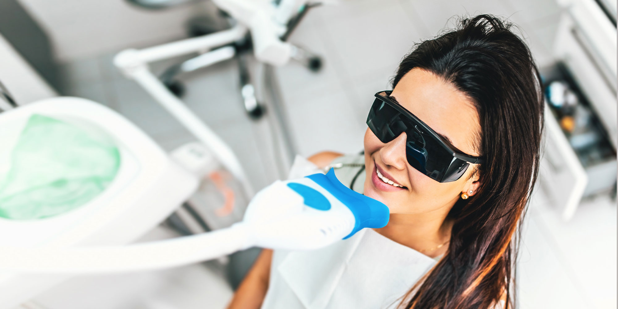 teeth whitening patient